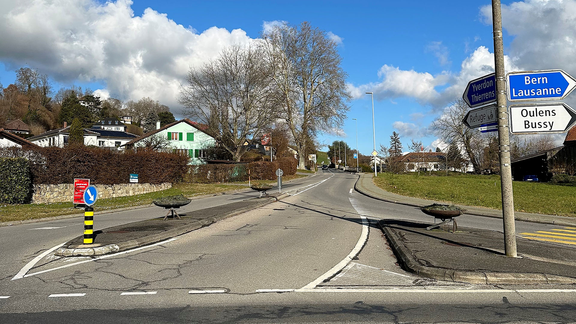 Moudon route Yverdon