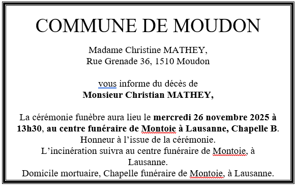 Avis - Christian MATHEY