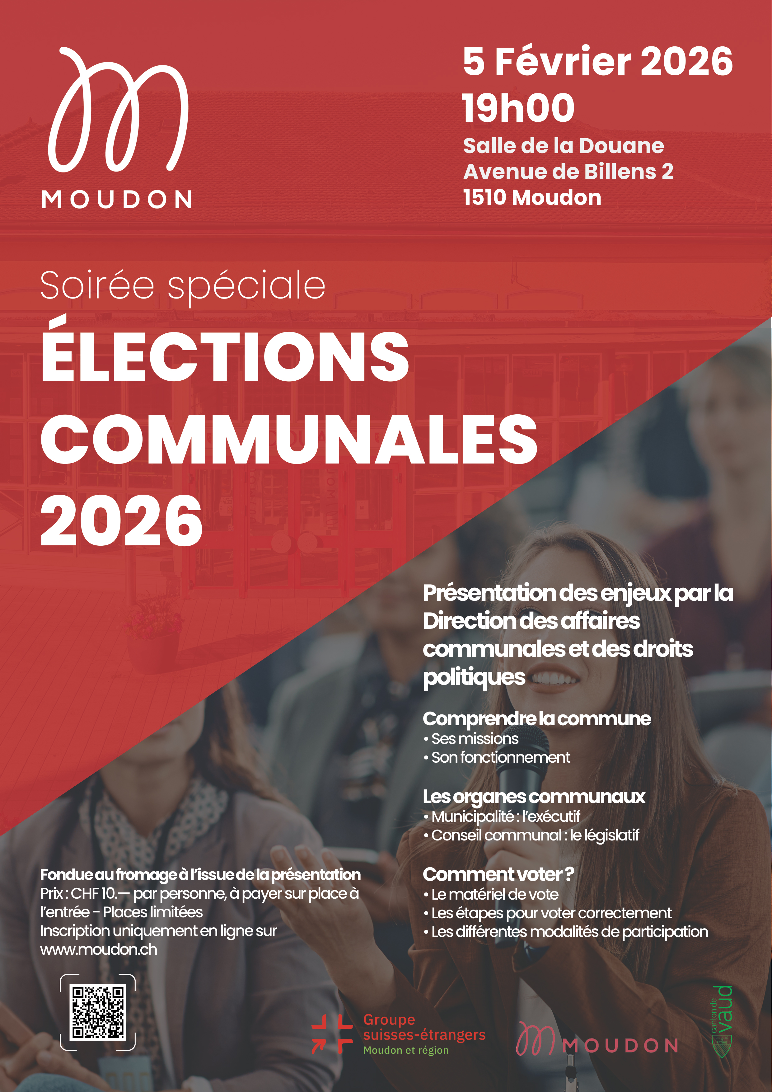 Affiche soirée élections communales 2026