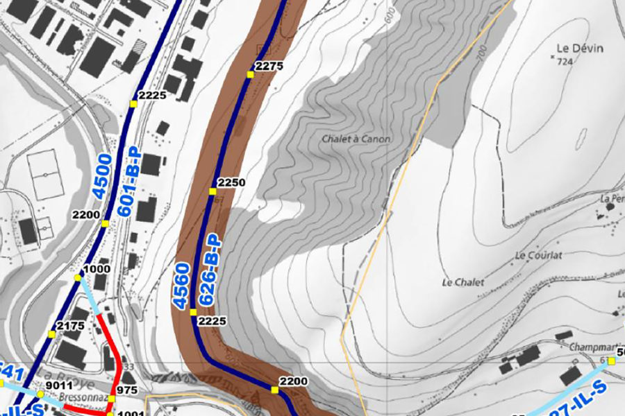 Moudon travaux RC626 Chavannes-sur-Moudon - Moudon