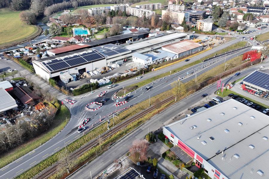 Moudon travaux Jonction Sud - décembre 2025