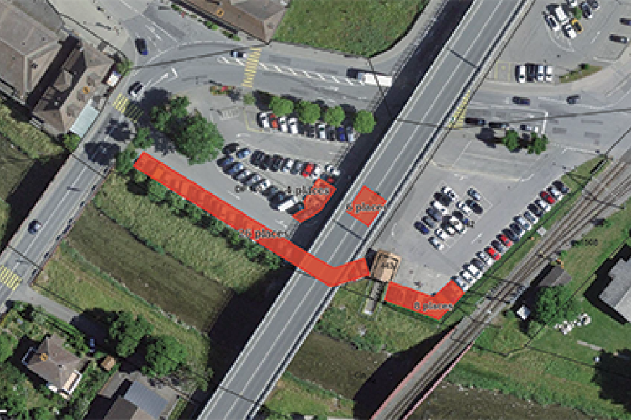 Moudon Place du bicentenaire travaux CAD 2026